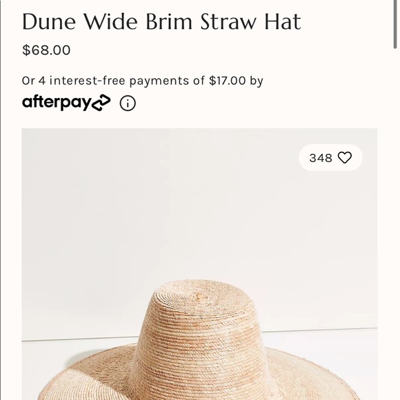 Free People Dune Wide Brim Straw Hat 